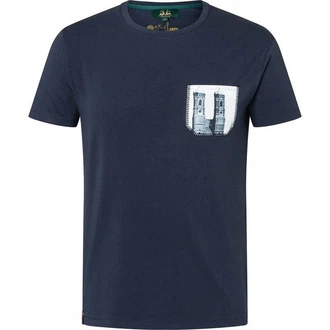 Wiesnknig T-Shirt Frauenkirche (K20) Dunkelblau/Blau