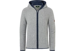 Wiesnknig Winterjacke Strickjacke Magnus Grau/Hellblau/Dunkelblau/Hellgrau