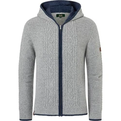 Wiesnknig Winterjacke Strickjacke Magnus Grau/Hellblau/Dunkelblau/Hellgrau
