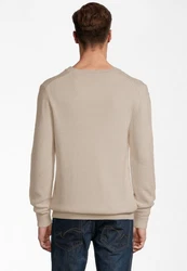 SteffenKlein Rundhalspullover Khaki/Beige/Braun