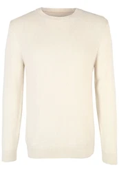 SteffenKlein Rundhalspullover Khaki/Beige/Weiß/Creme