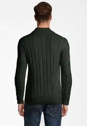 SteffenKlein Strickpullover Soft Touch Dunkelgrün/Grün