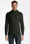 SteffenKlein Strickpullover Soft Touch Dunkelgrün/Grün