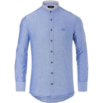 Wiesnknig Outdoorhemd Hemd Wolfgang (12345) Blau/Hellblau