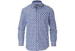 Wiesnknig Outdoorhemd Hemd Laurin Dunkelblau/Blau/Hellblau