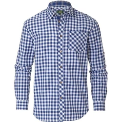 Wiesnknig Outdoorhemd Hemd Laurin Dunkelblau/Blau/Hellblau