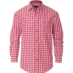 Wiesnknig Outdoorhemd Hemd Laurin Rot/Dunkelrot