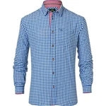 Wiesnknig Outdoorhemd Anton Dunkelblau/Blau/Hellblau
