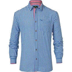 Wiesnknig Outdoorhemd Anton Dunkelblau/Blau/Hellblau