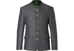Wiesnknig Outdoorjacke Lodenjacke Benjamin Dunkelgrün/Grün/Grau/Hellblau