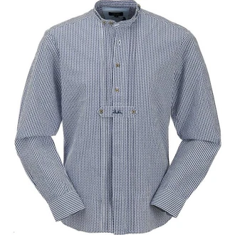 Wiesnknig Outdoorhemd Max Dunkelblau/Blau/Hellblau