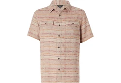Sherpa Outdoorhemd Kurzarmshirt Tharu Journey Braun/Beige/Rosa/Rot