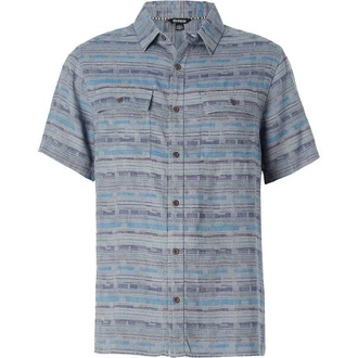 Sherpa Outdoorhemd Kurzarmshirt Tharu Journey Blau/Grau/Hellblau