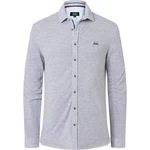 Wiesnknig Outdoorhemd Shirt Piqu Benedikt (K20) Grau/Hellgrau/Pastell