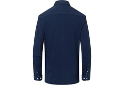 Wiesnknig Outdoorhemd Shirt Piqu Benedikt (K20) Blau/Dunkelblau/Hellblau