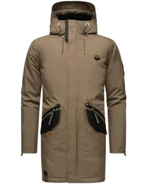 Wintermantel Ragaan modischer Herren Winterparka mit Teddyfell Futter