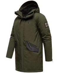 Stone Harbour Wintermantel Ragaan Herren Winterparka Dunkelgrün