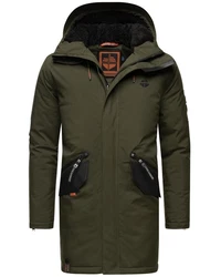 Stone Harbour Wintermantel Ragaan Herren Winterparka Dunkelgrün