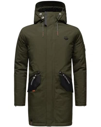 Wintermantel Ragaan modischer Herren Winterparka mit Teddyfell Futter
