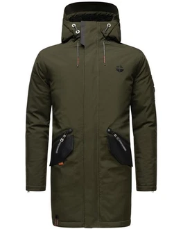 Stone Harbour Wintermantel Ragaan Herren Winterparka Dunkelgrün