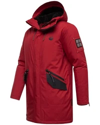 Stone Harbour Wintermantel Ragaan Herren Winterparka Rot/Dunkelrot