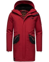 Stone Harbour Wintermantel Ragaan Herren Winterparka Rot/Dunkelrot