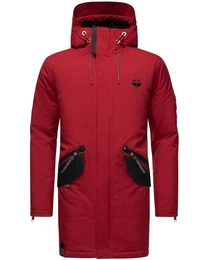 Wintermantel Ragaan modischer Herren Winterparka mit Teddyfell Futter