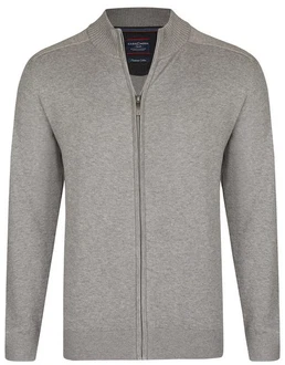 CASAMODA Strickjacke Uni Grau/Braun/Beige/Hellgrau/Dunkelgrau