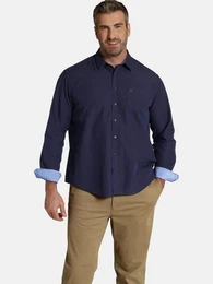 Langarmhemd DUKE RYE mit elegantem Punkte-Muster