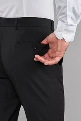 Next Dehnbund Hose Formelle Stretchhose Dunkelgrau/Schwarz/Grau