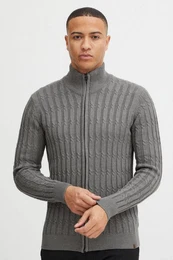 Strickjacke IDPaulomo Grobstrick Zip-Jacke