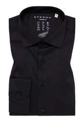 Eterna Businesshemd Modern Fit Schwarz/Dunkelblau