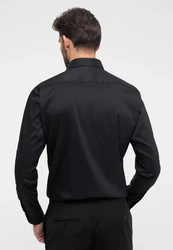 Eterna Businesshemd Modern Fit Schwarz/Dunkelblau