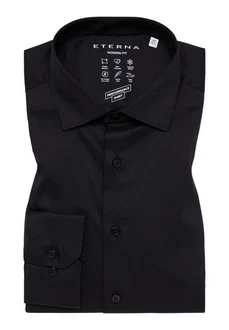Eterna Businesshemd Modern Fit Schwarz/Dunkelblau