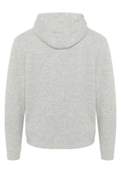 Detto Fatto Kapuzensweatshirt Basic-Stil Grau/Hellgrau