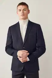 Sakko Nova Fides Slim Fit Blazer aus Leinenmix (1-tlg)