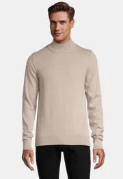 Stehkragenpullover Mit geripptem Turtleneck