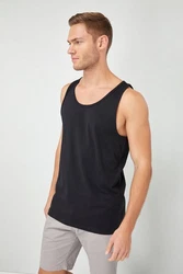 Next Tanktop Top Schwarz/Dunkelblau