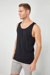 Next Tanktop Top Schwarz/Dunkelblau