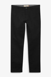 Next Chinohose Straight Fit Schwarz