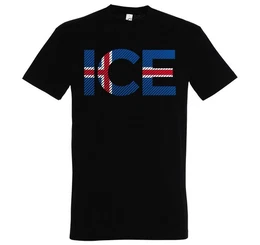T-Shirt Iceland Herren T-Shirt im Fuball Look mit ICE Frontprint