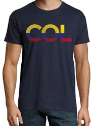 Youth Designz T-Shirt Fußball Look COL Frontprint Schwarz/Dunkelblau/Blau