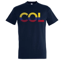 Youth Designz T-Shirt Fußball Look COL Frontprint Schwarz/Dunkelblau/Blau