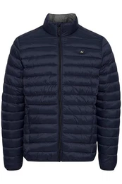 Blouson Leichte Steppjacke Wattierte Basic bergangsjacke ohne Kapuze (1-St) 4032 in Dunkelblau