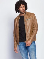 Maze Lederjacke 181Berwick Braun/Schwarz/Dunkelbraun