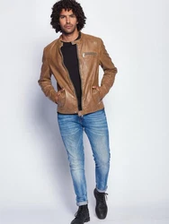 Maze Lederjacke 181Berwick Braun/Schwarz/Dunkelbraun