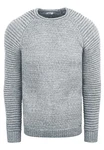 Rusty Neal Strickpullover Grobstrick-Design Grau