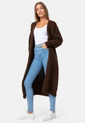 Decay Strickjacke Design Braun/Dunkelbraun/Khaki/Beige