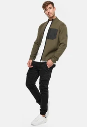 Indicode Strickjacke Manuel Dunkelgrün/Khaki