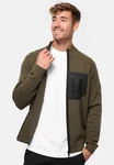 Indicode Strickjacke Manuel Dunkelgrün/Khaki